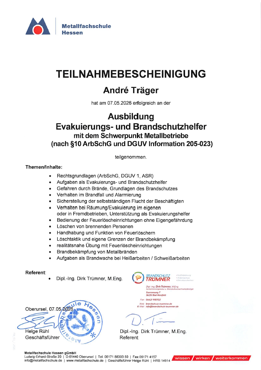 Brandschutzhelfer AT 2026
