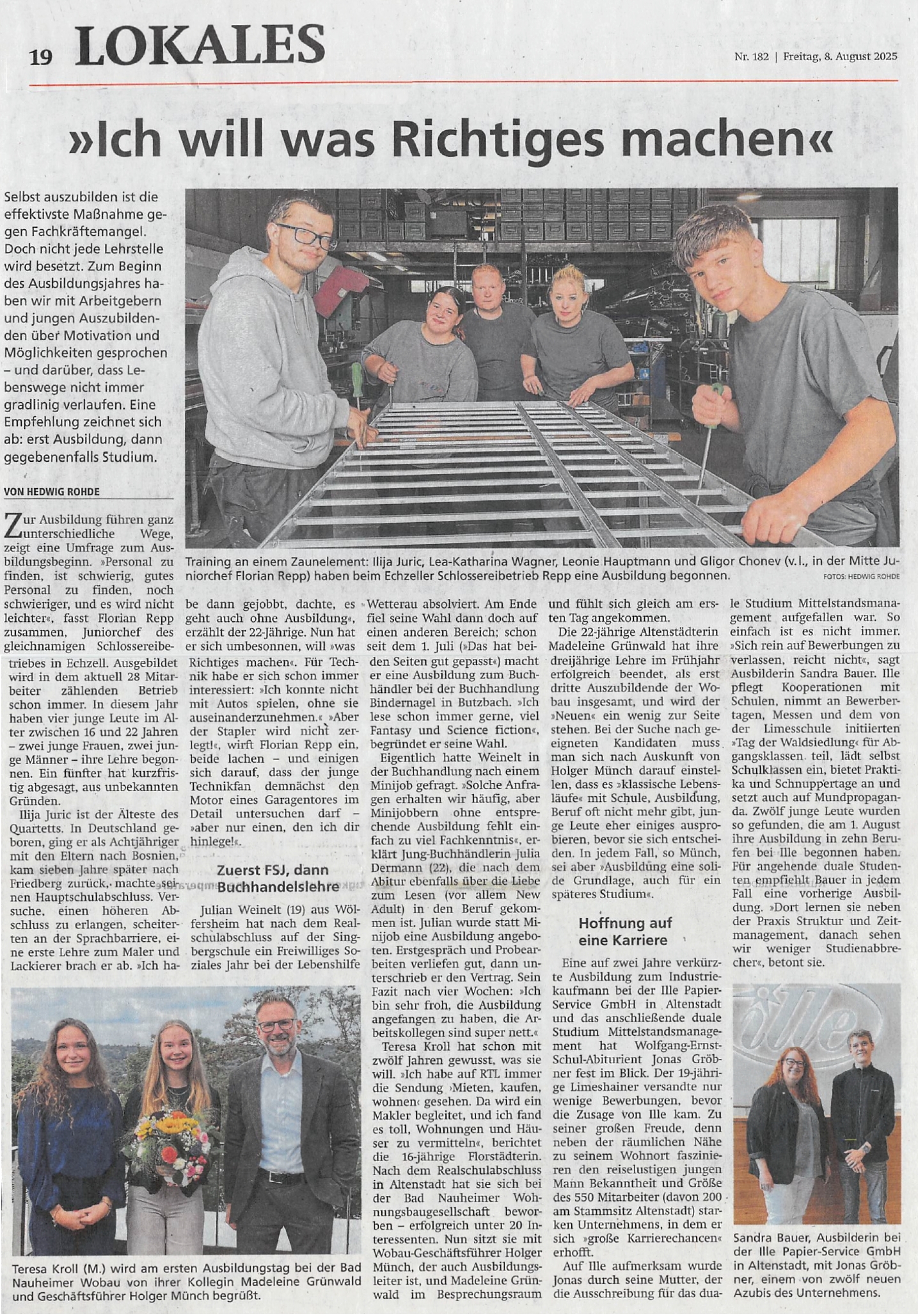 WZ 08.08.2025 Ausbildung